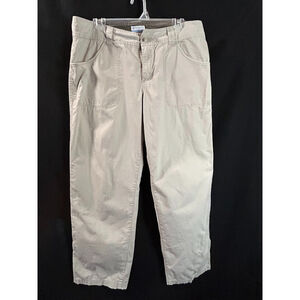 Columbia Sportswear 14 Regular Khaki 100% Cotton Hiking Casual Outdoor Pants